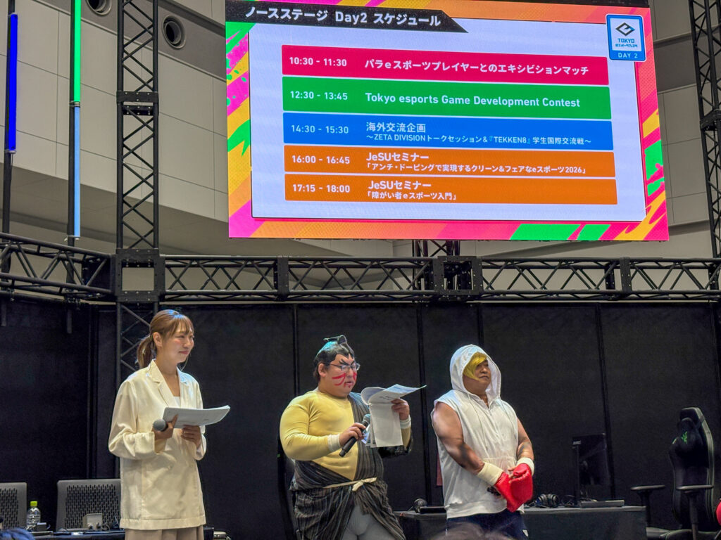 スト6 エキシビジョンマッチの様子